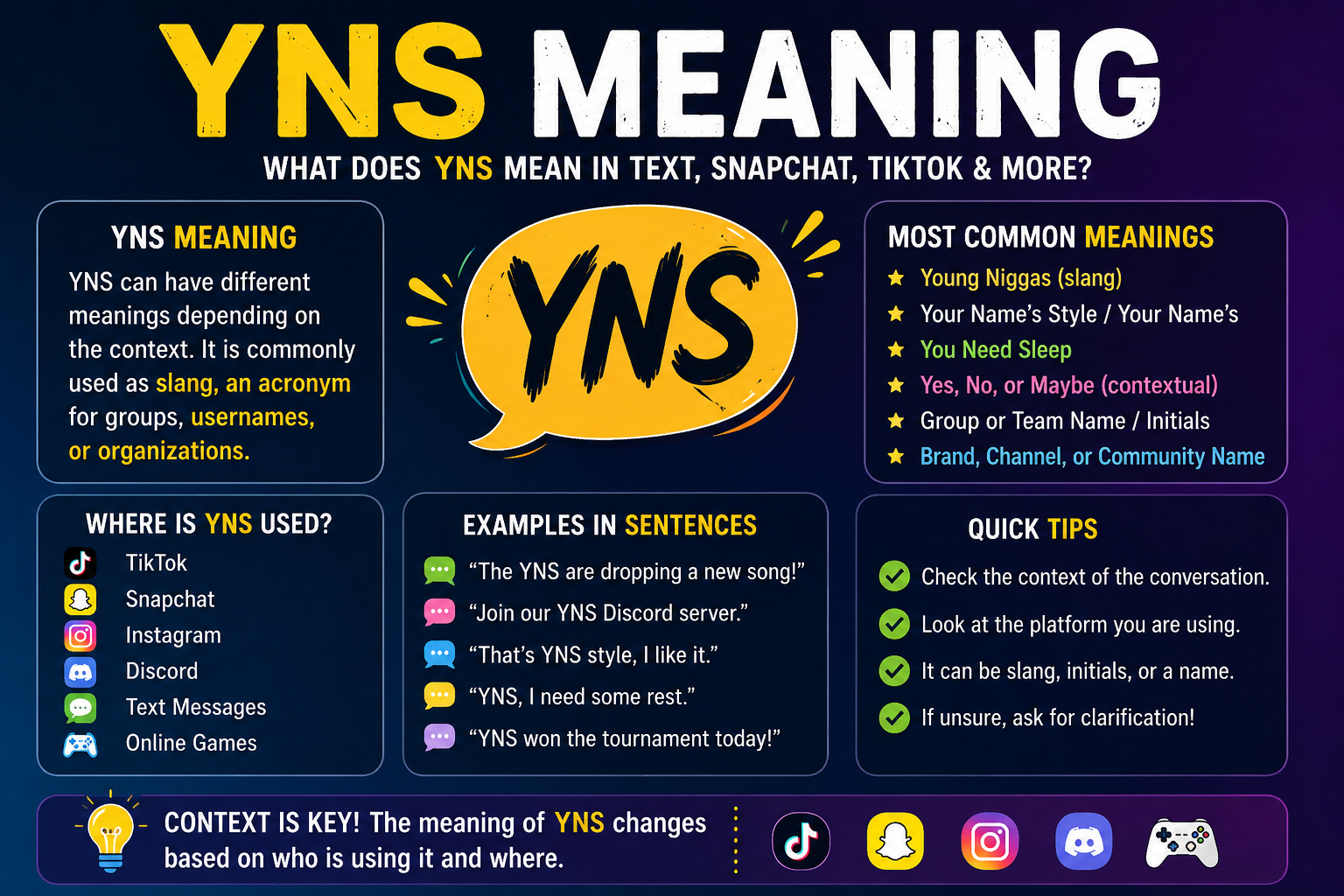 YNS meaning