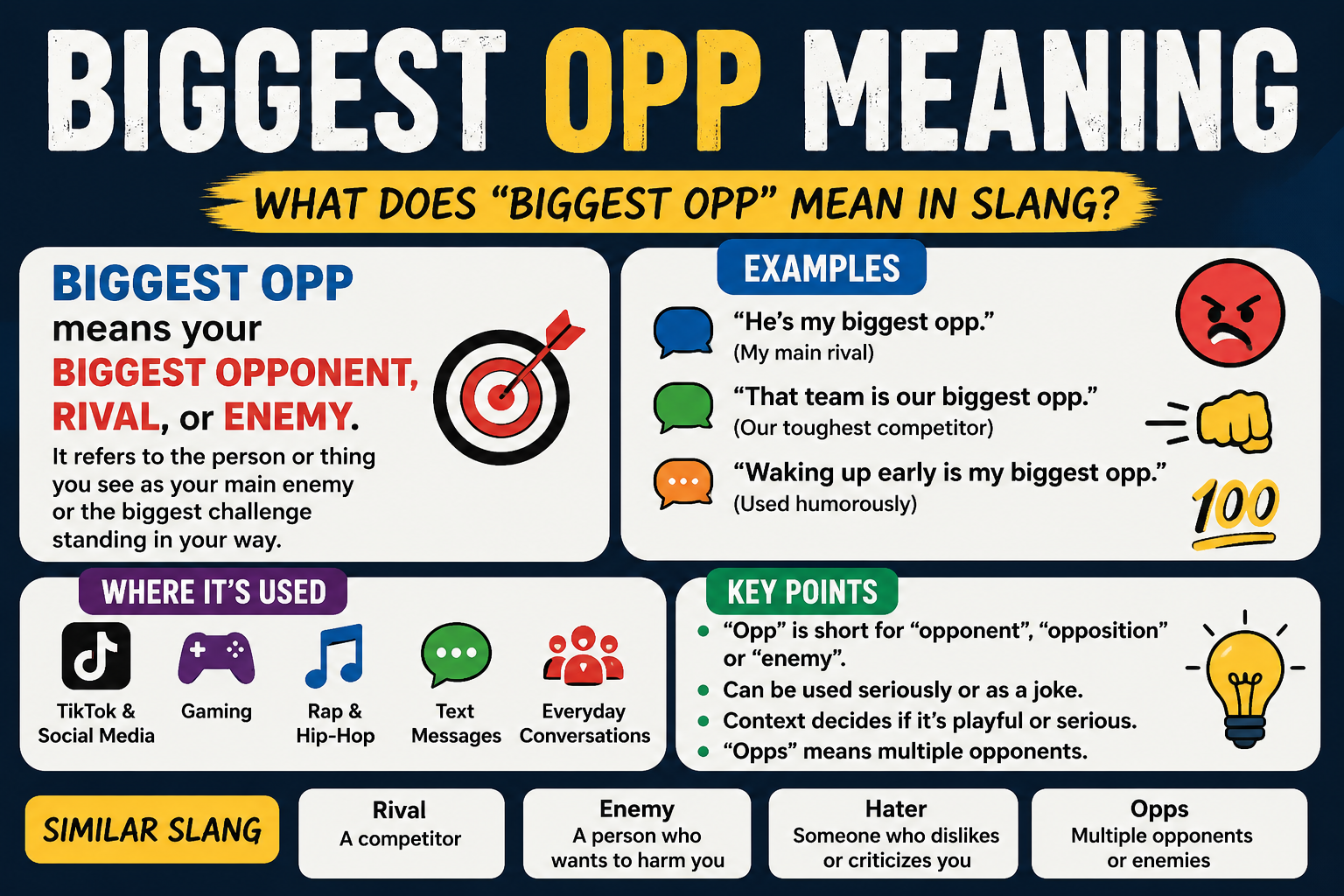 biggest opp