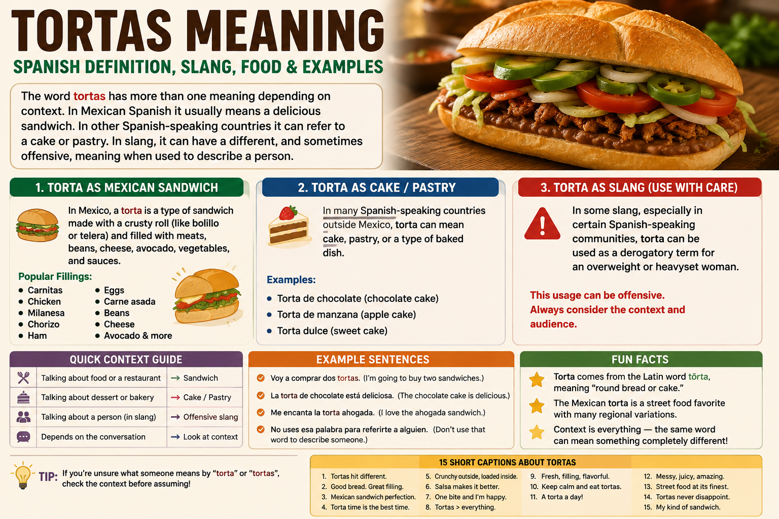 tortas meaning